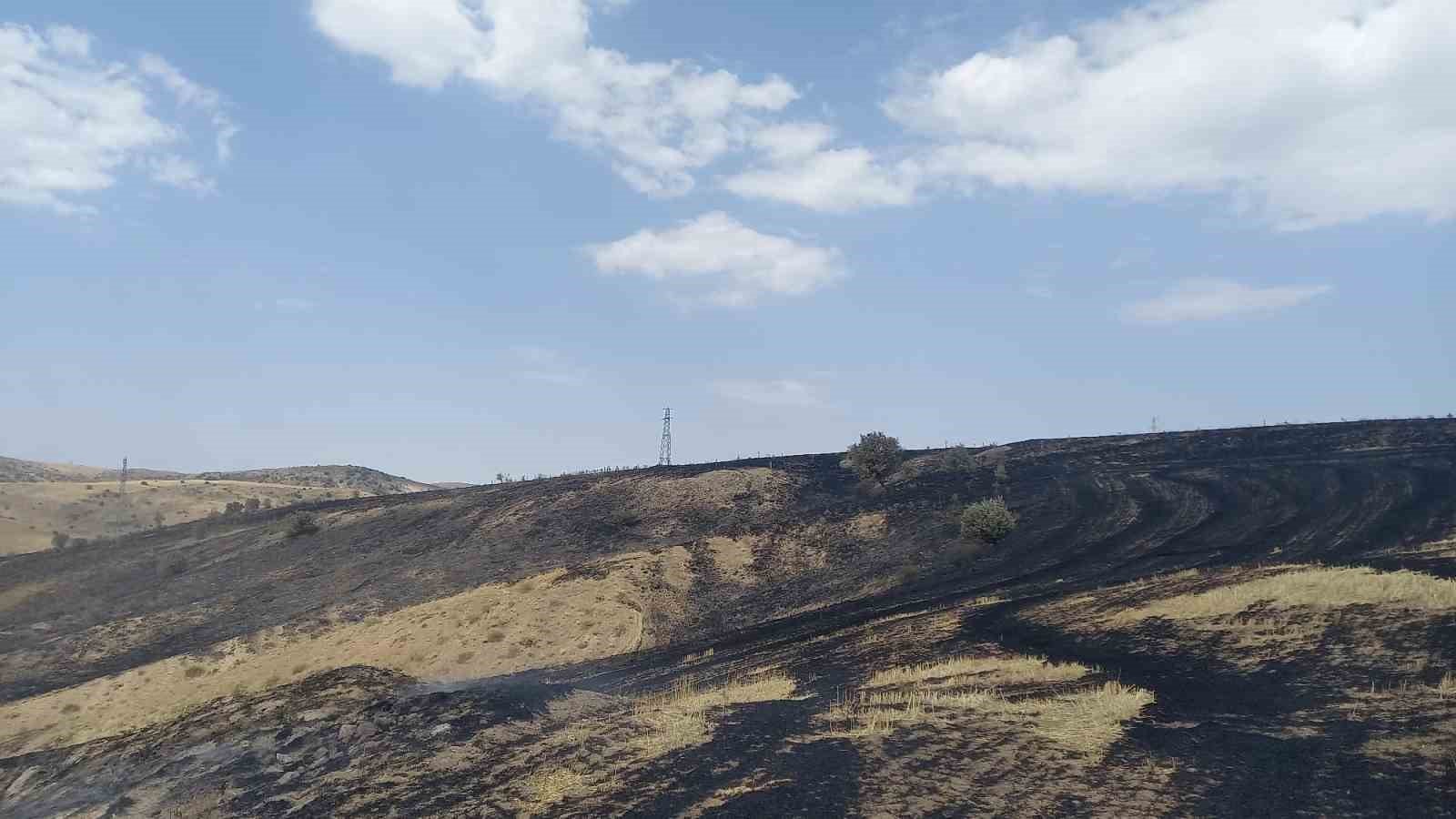 ÇEDAŞ’ın arızalanan trafosu 400 dönüm araziyi küle çevirdi